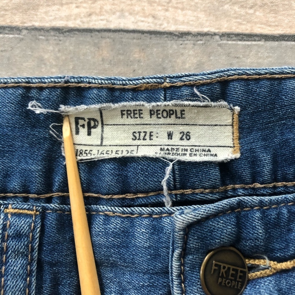 Free People Skinny Ankle Jeans 26 medium wash - Picture 2 of 7